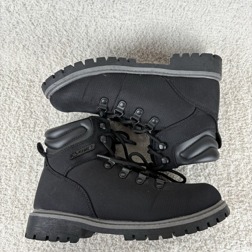 Lugz Boots Womens 6.5 Black Grotto Lace‎ Up Casual Chunky Thick Sole - Picture 3 of 14